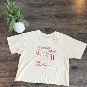NWT Thread & Supply Cream Country Roads